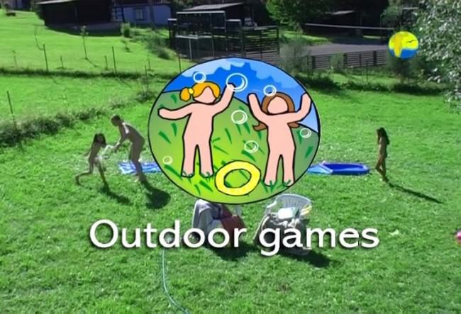 Outdoor games Naturist freedom family naturism video [ギャラリーヌーディズム]