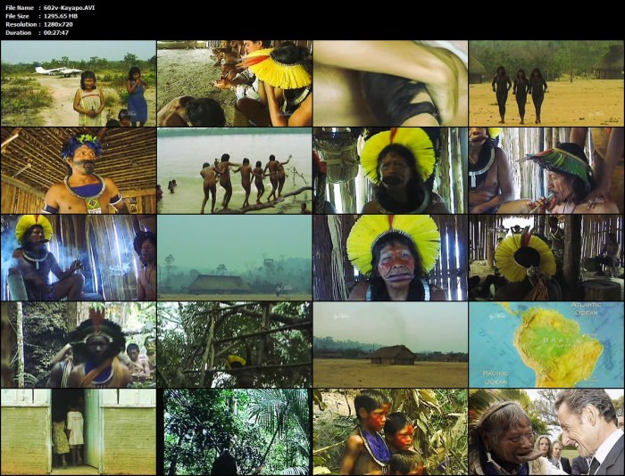 Kayapo - native indians Brazil retro video [ギャラリーヌーディズム]